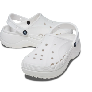 Giày Clog Nữ Crocs Baya Platform - White